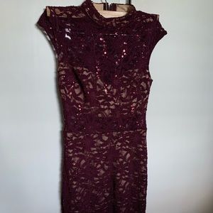 B. Darlin high-neck body con dress